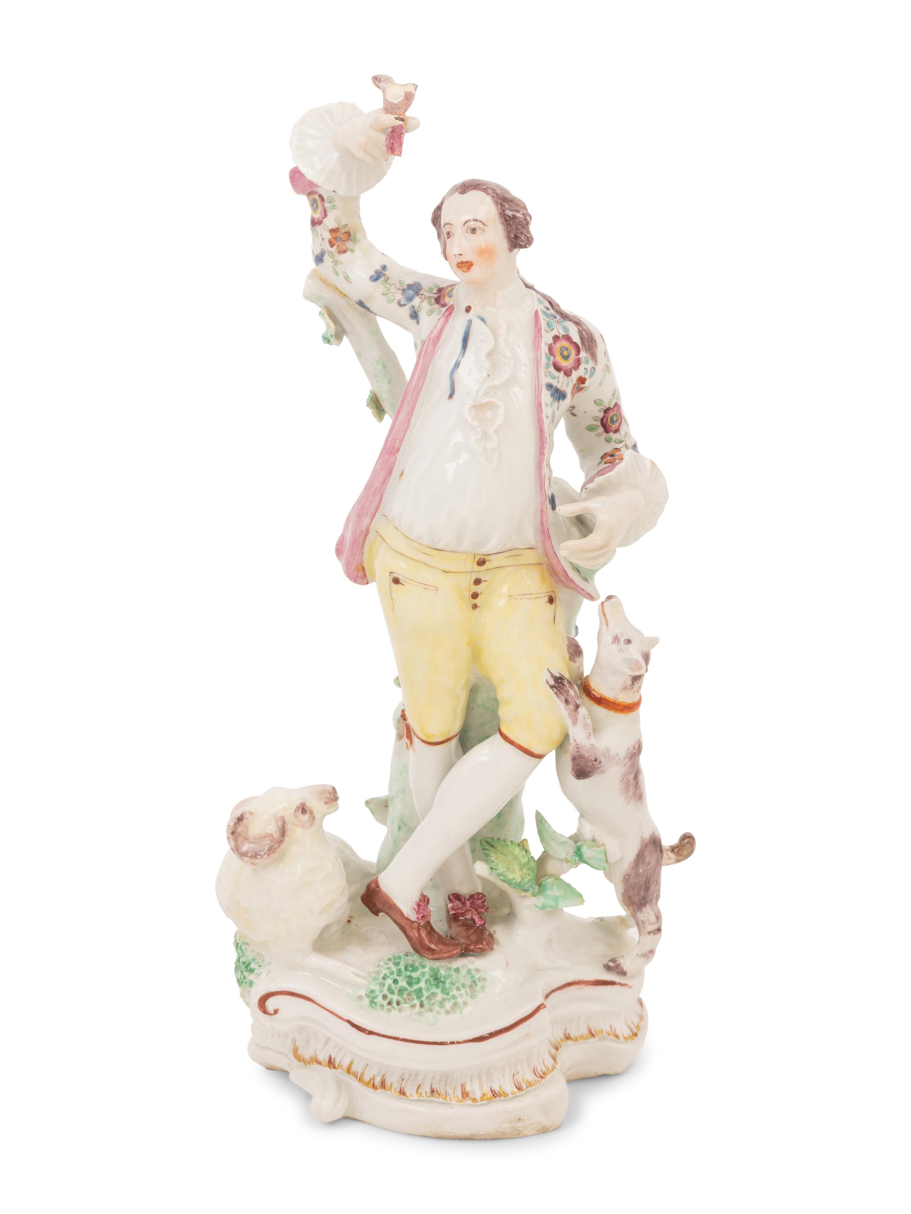 Two English Porcelain Figures of Matrimony and Freedom