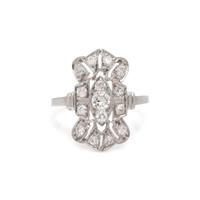 ART DECO, DIAMOND RING
