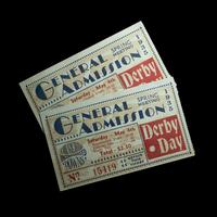 A Group of 1935 Kentucky Derby On Site Churchill Downs Items from First Triple Crown Win of Omaha (Including Program, Tickets),