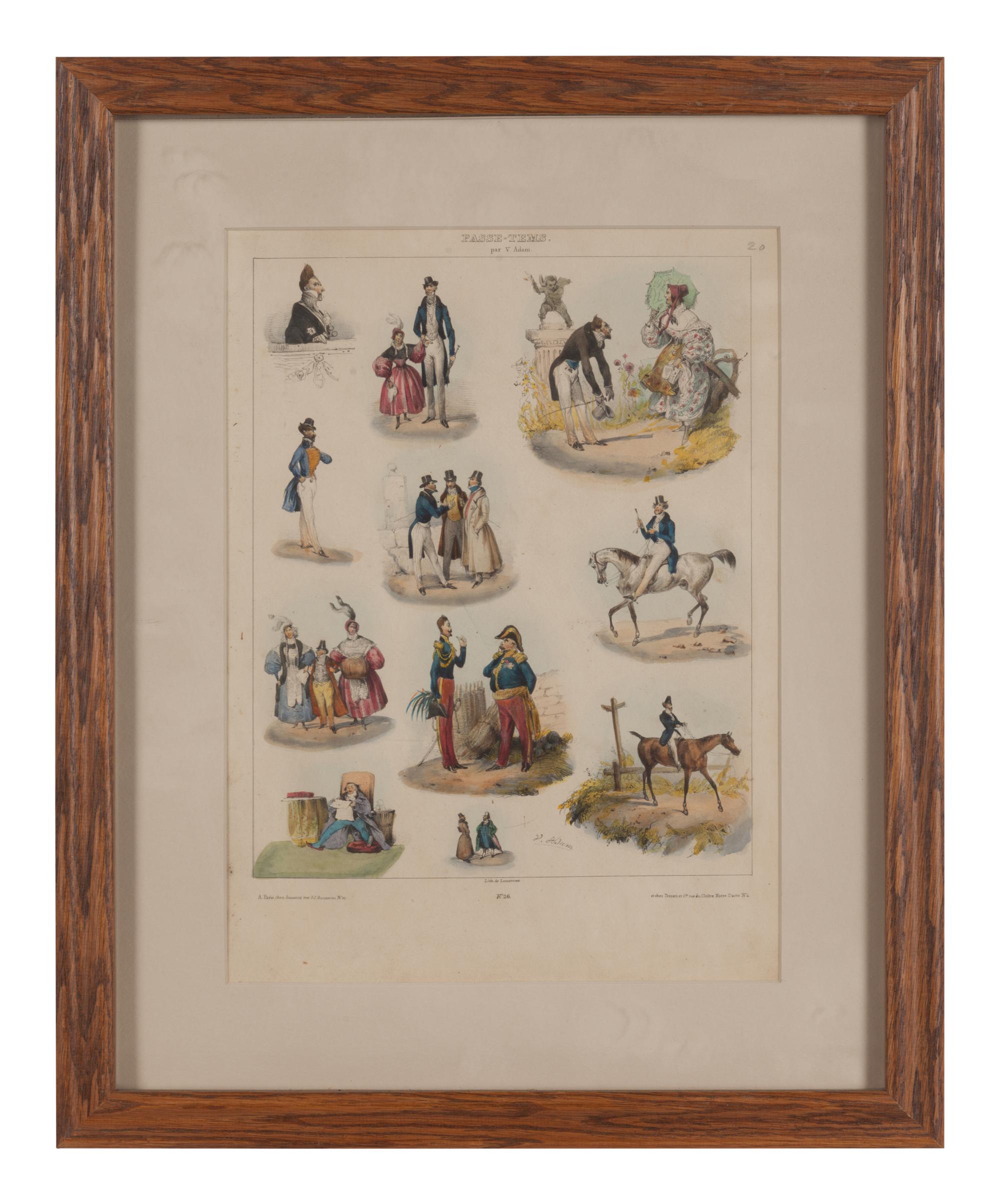 Seventeen French Lithographs