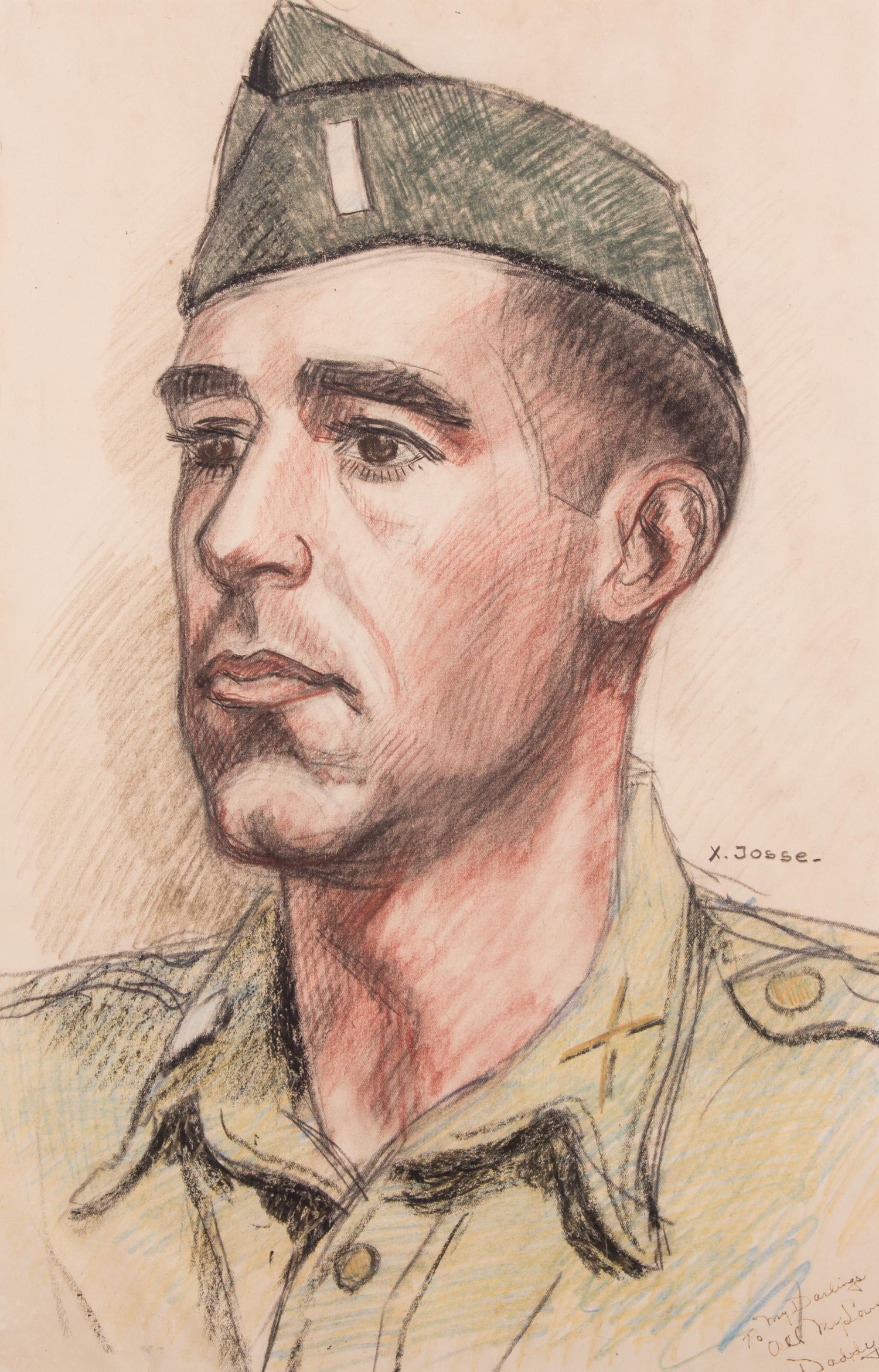 Francois-Xavier Josse, (American, 20th century), Portrait of a Lieutenant in German Army