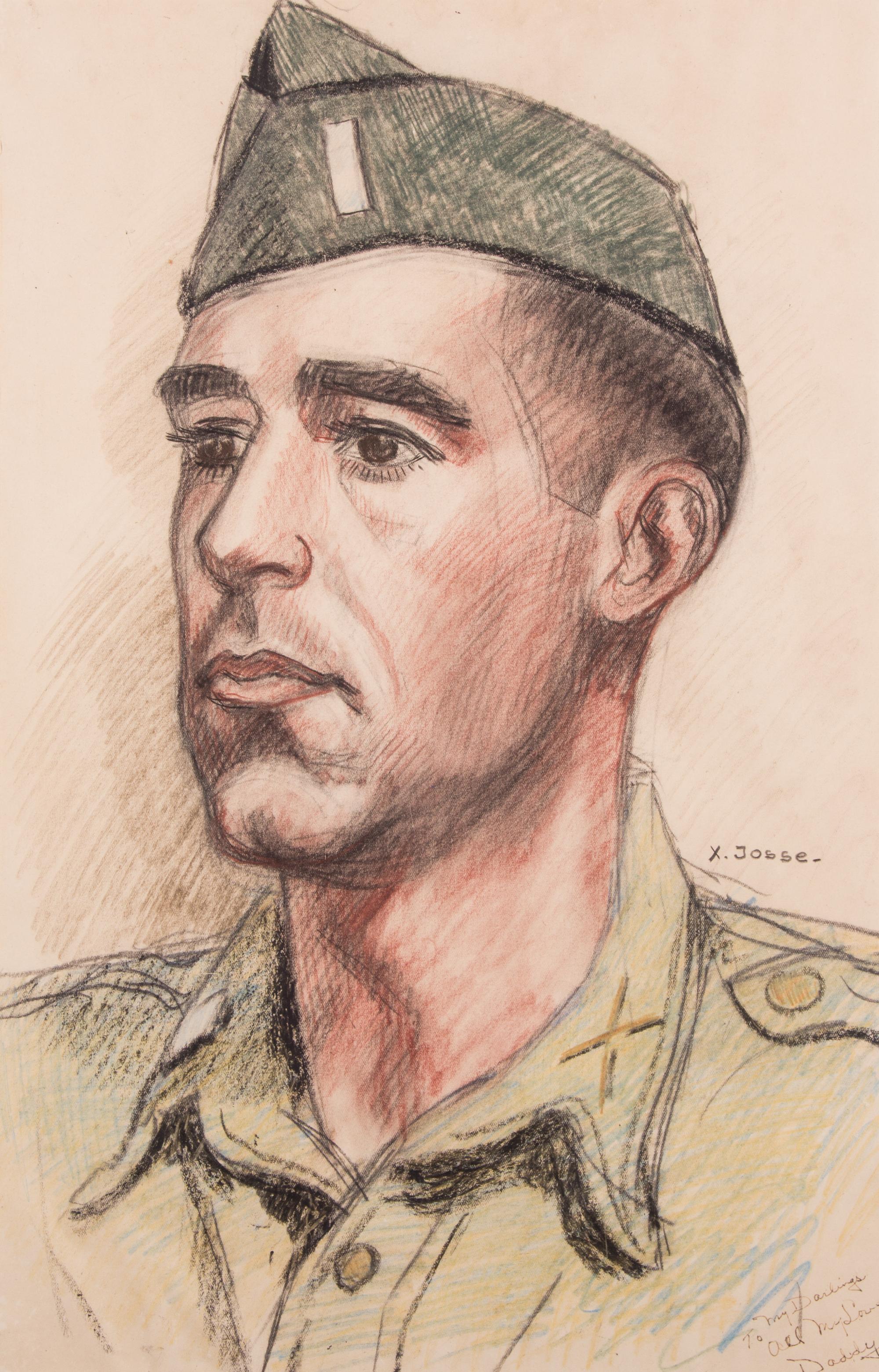 Francois-Xavier Josse, (American, 20th century), Portrait of a Lieutenant in German Army