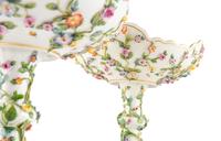 A Pair of Meissen Porcelain Floral Compotes