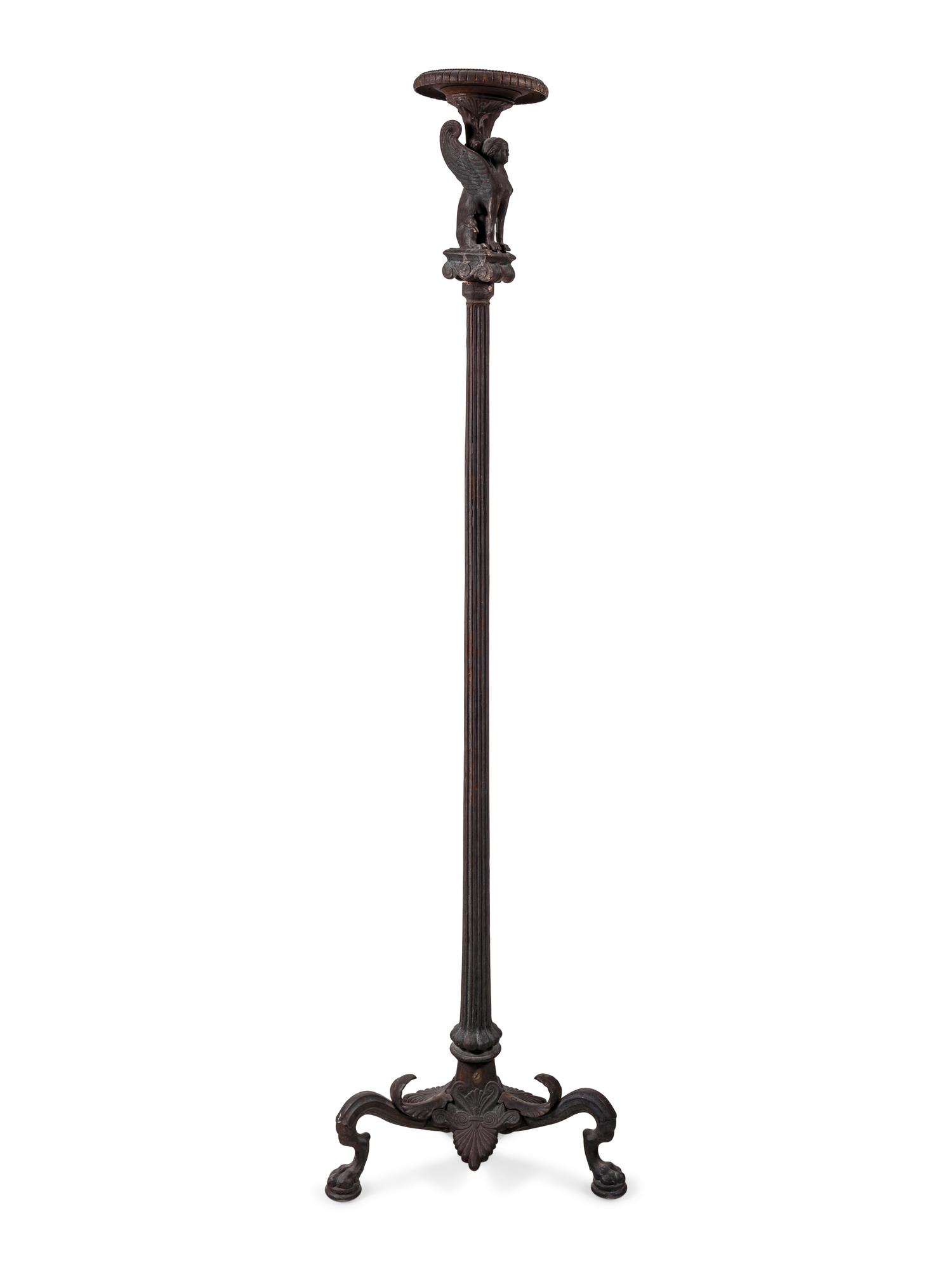 An Etruscan Revival Cast Metal Torchere