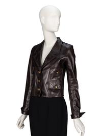 Chanel, Chocolate Brown Leather Jacket, 1993