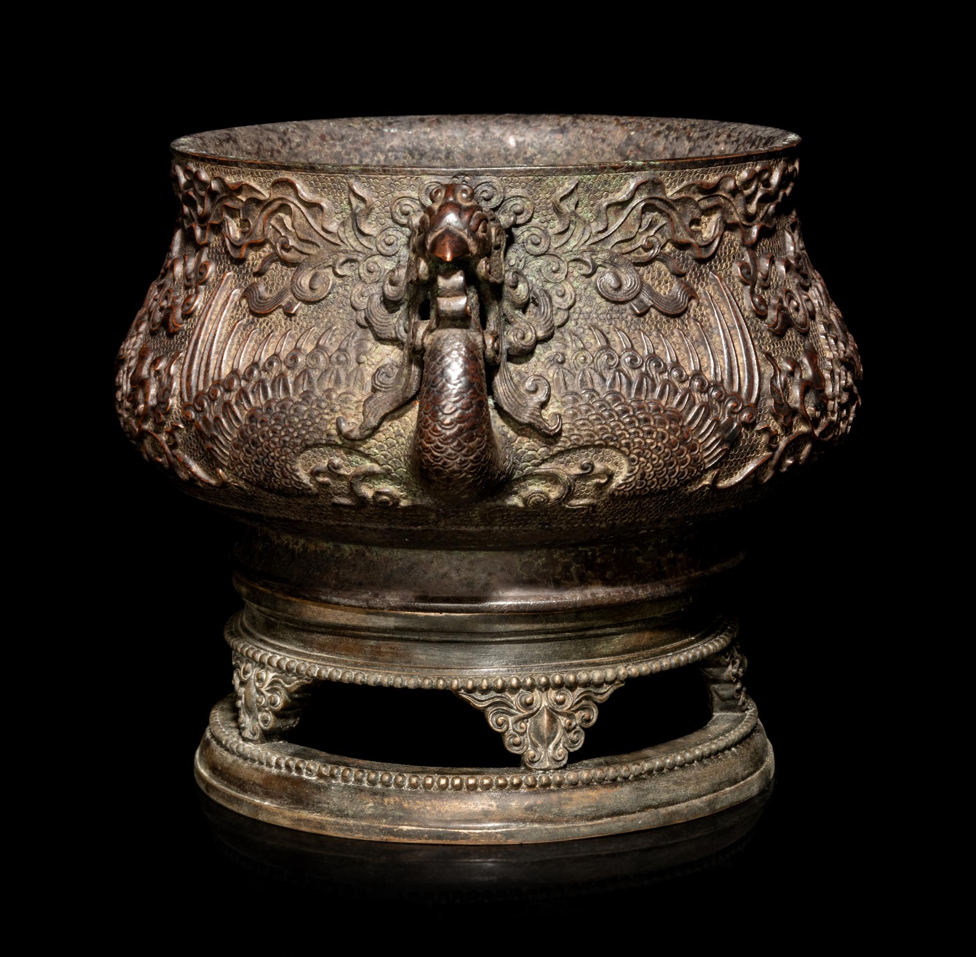 A Chinese Bronze Incense Burner