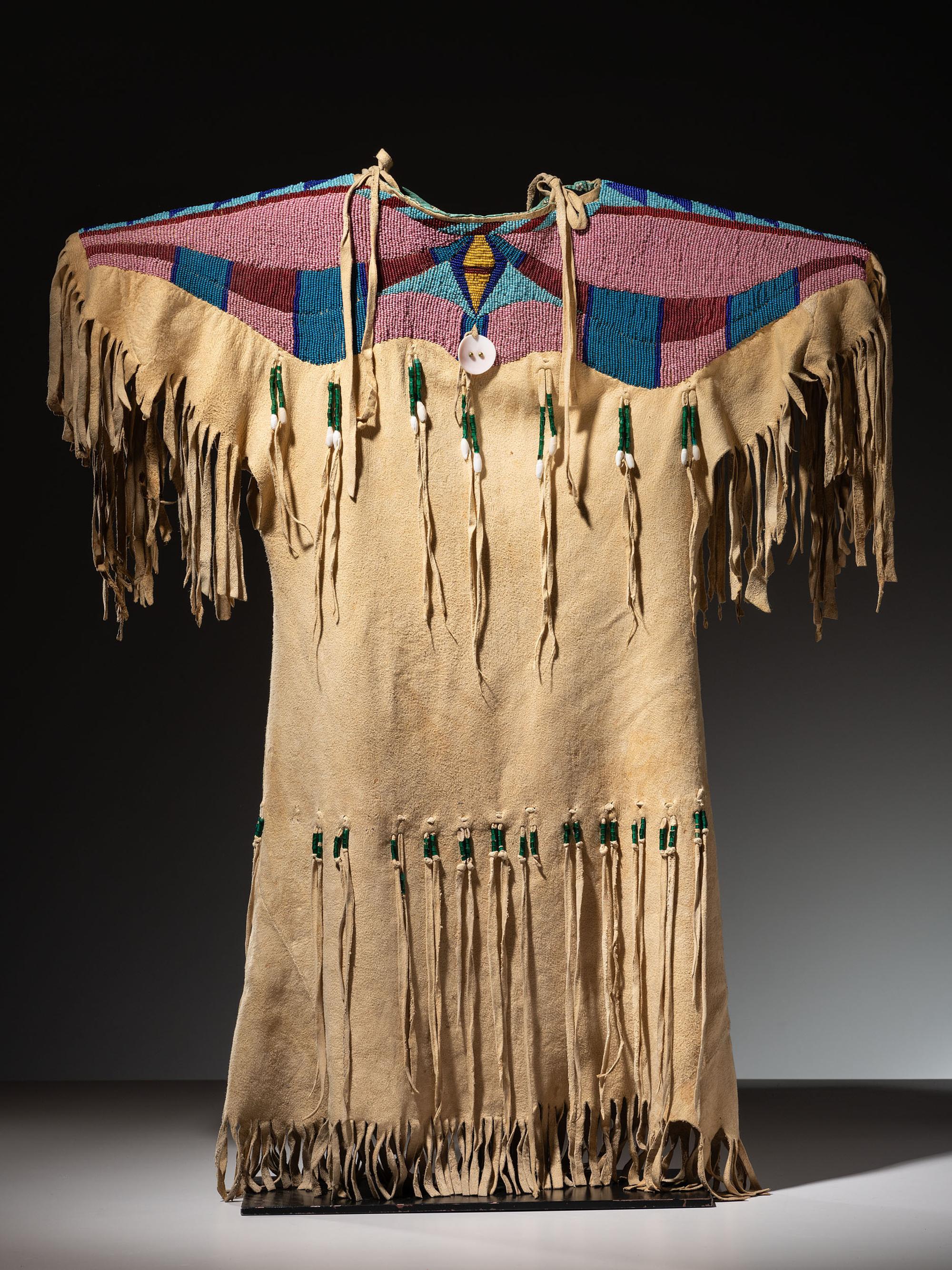 Plateau Girl's Beaded Hide Dress