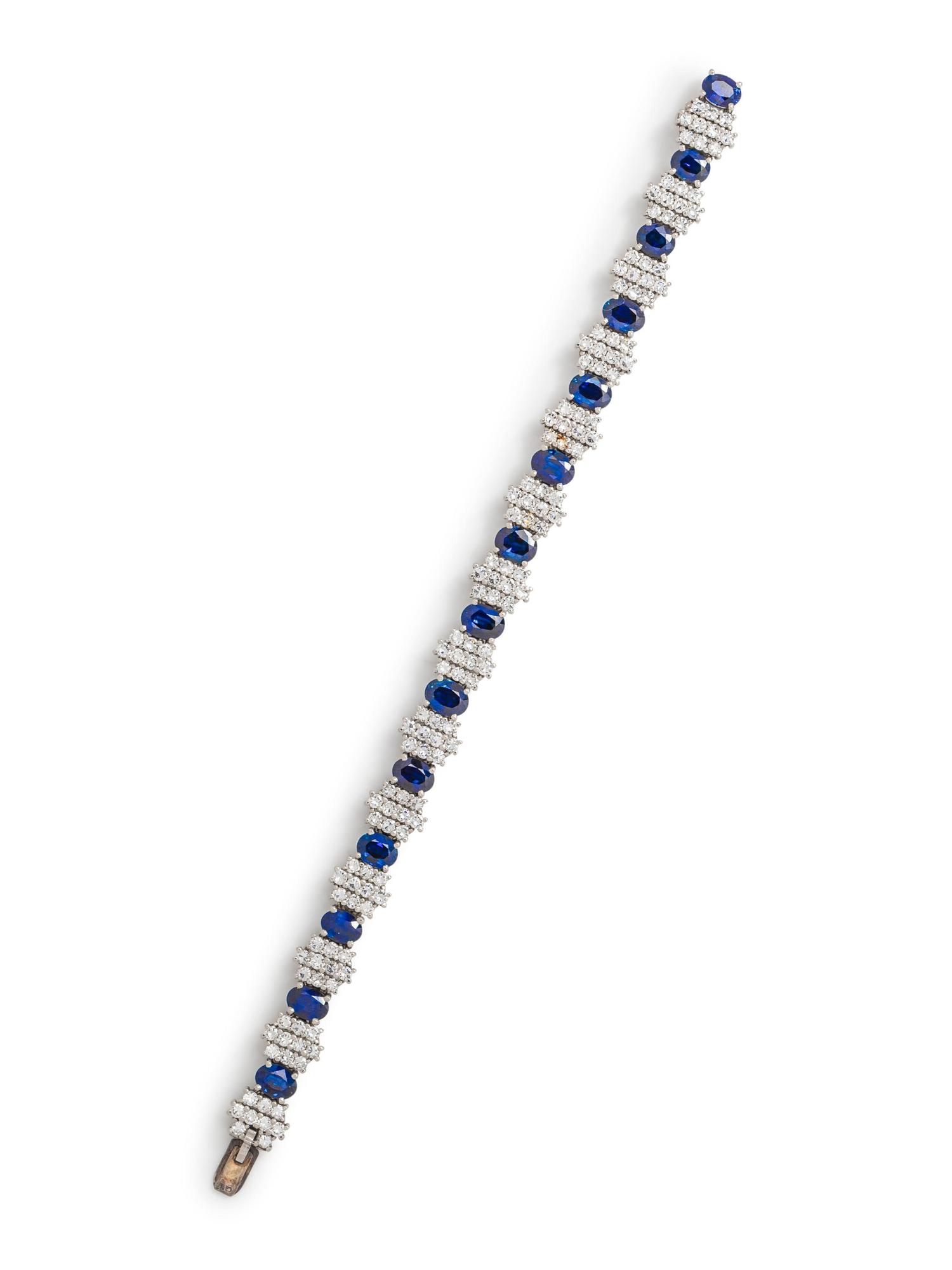 Sapphire and Diamond Bracelet