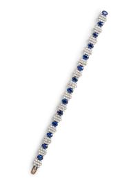 Sapphire and Diamond Bracelet
