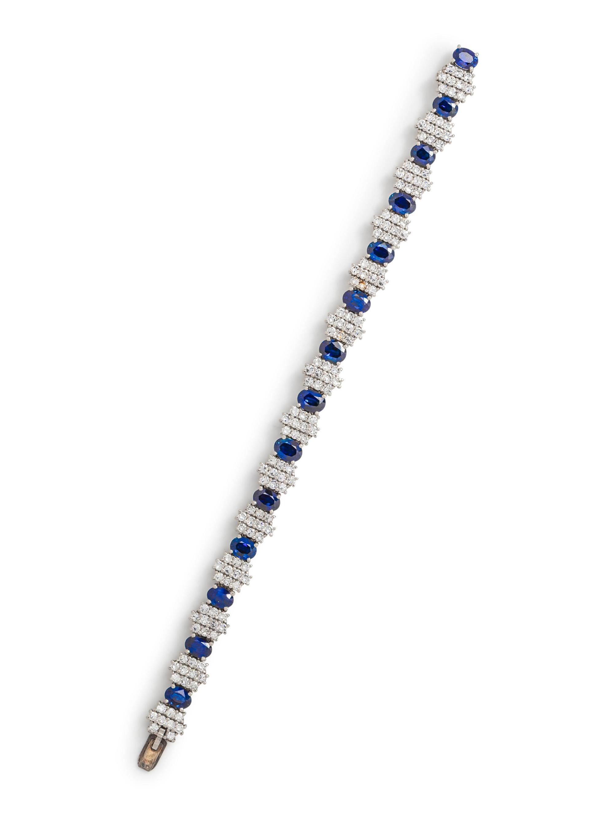 Sapphire and Diamond Bracelet