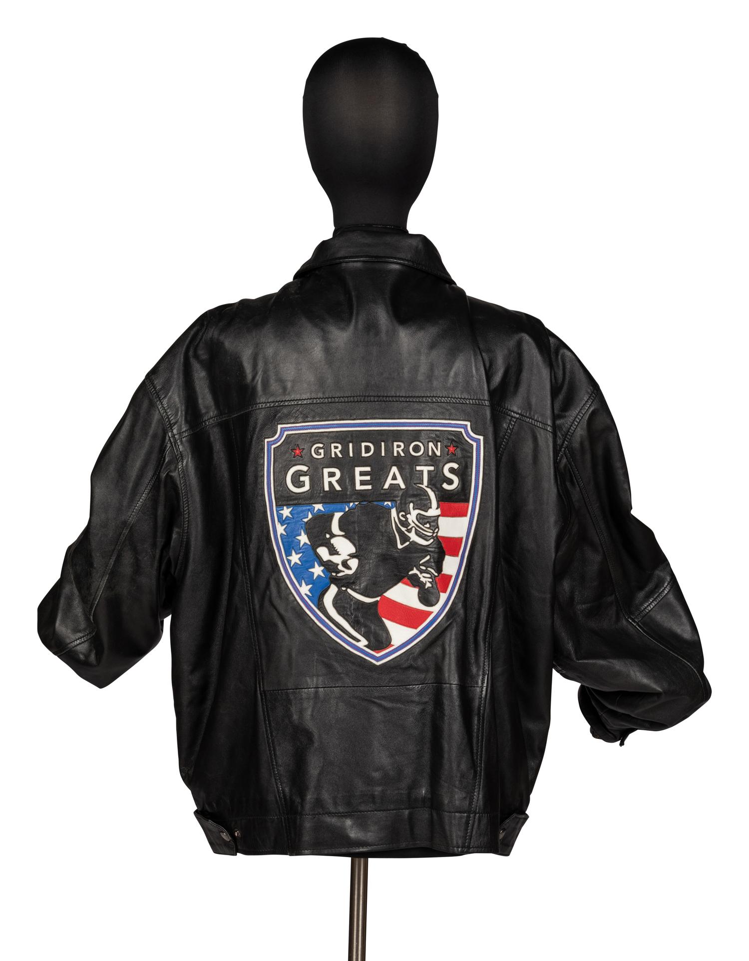 Mike Ditka's Personally Owned and Worn Gridiron Greats Leather Jacket