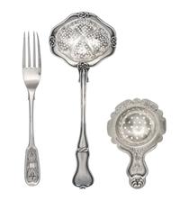 Two Russian Silver Tea Strainers, Mark of Carl Seipel, Assay of Dimitry Tverskoy, St. Petersburg, 19th Century and Others, comprising a