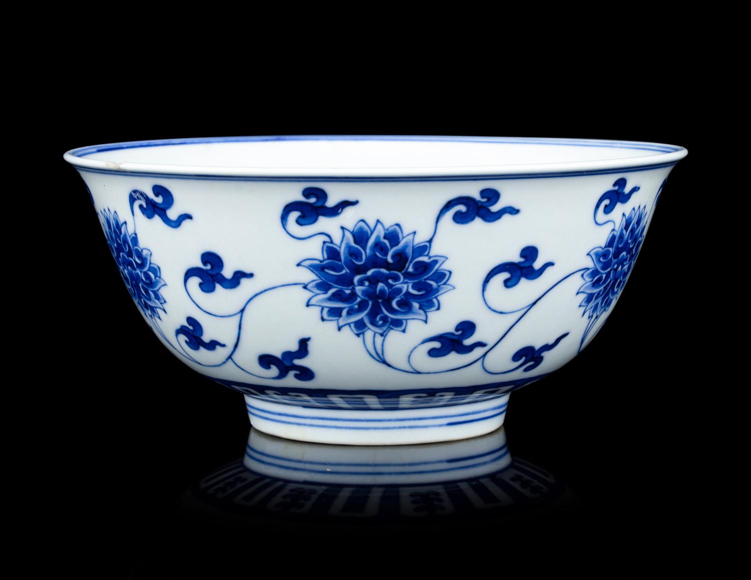 A Chinese Blue and White 'Lotus' Porcelain Bowl