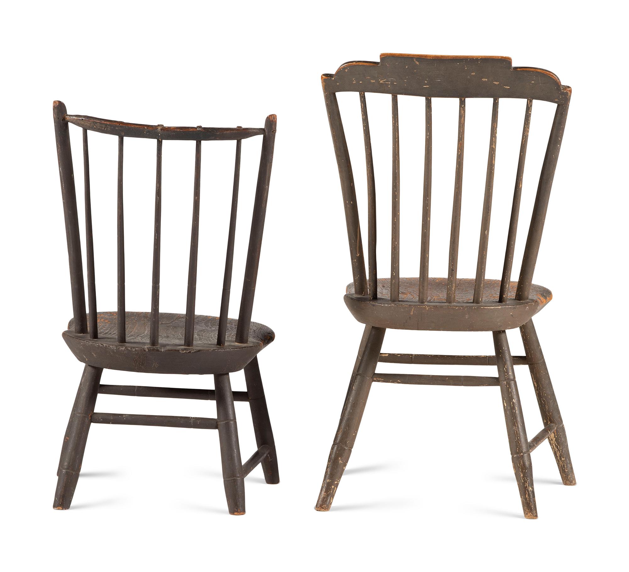 Two Painted Child's Chairs