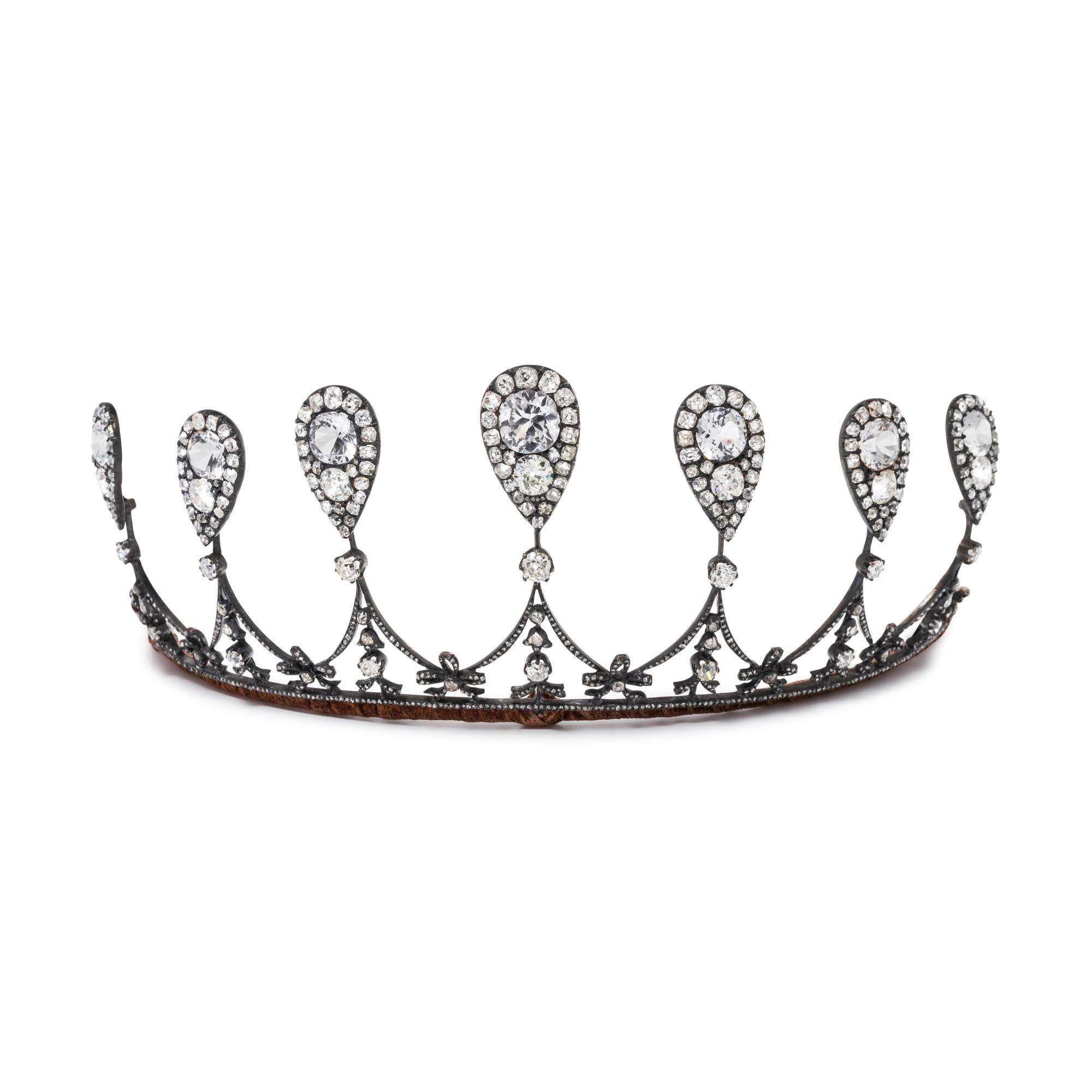ANTIQUE, ROYAL DIAMOND TIARA