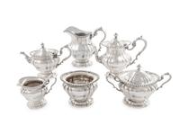 An American Silver Six-Piece Tea and Coffee Service