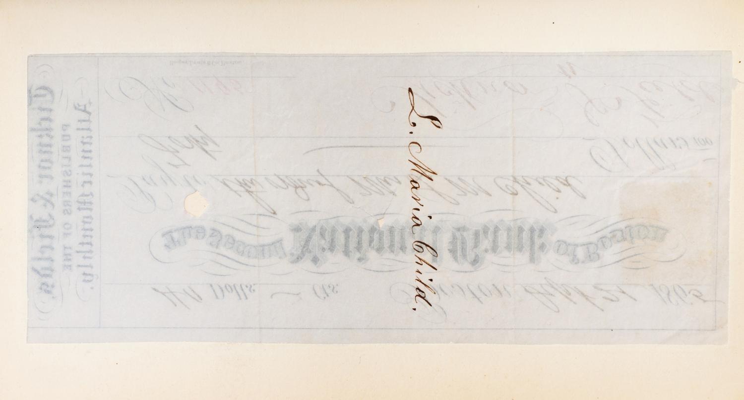 FIELDS, JAMES T. Yesterdays with Authors. London, 1872. 2 vols. With ALS, royalty checks, and ANS.