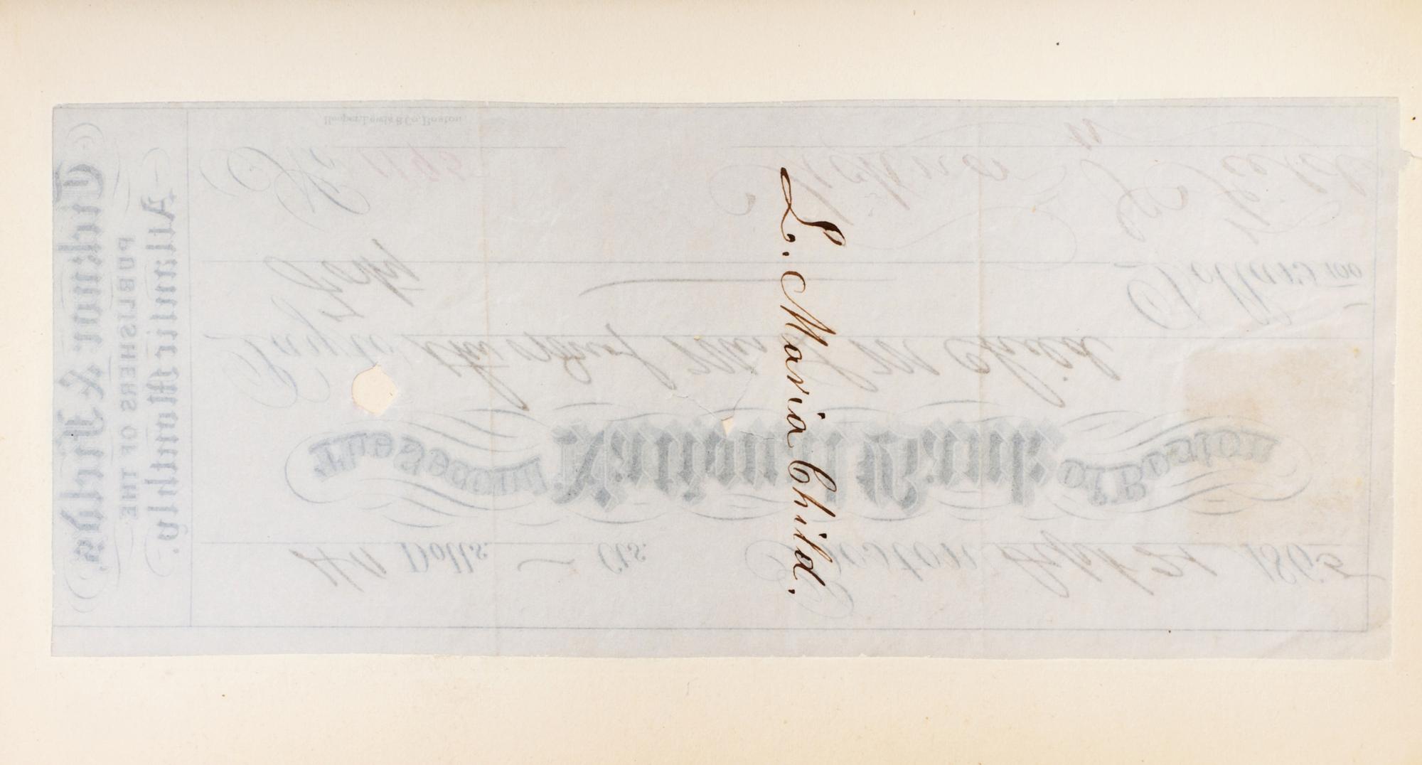 FIELDS, JAMES T. Yesterdays with Authors. London, 1872. 2 vols. With ALS, royalty checks, and ANS.