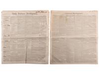 [SLAVERY & ABOLITION]. Advertisements for the return of freedom seekers published in 7 issues of The National Intelligencer . Washington, DC: 1831-1858.