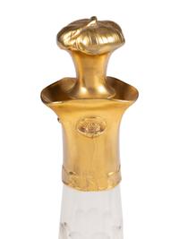 An Art Nouveau Gilt Pewter Mounted Glass Osiris Drink Service by Friedrich Adler (1878-1942)