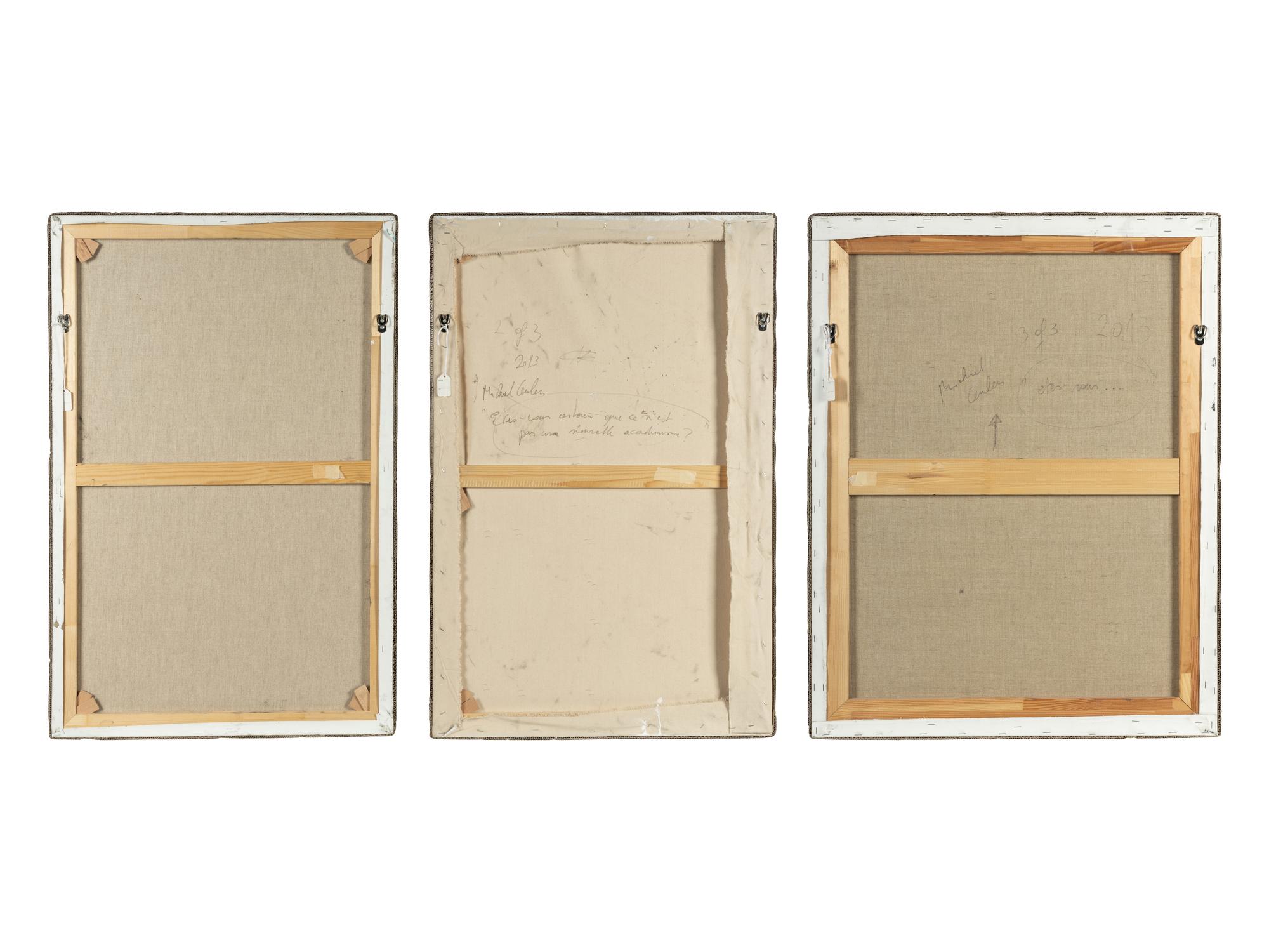 Etes-vous certain que ce n'est pas une nouvelle academisme? , 2013 (triptych)