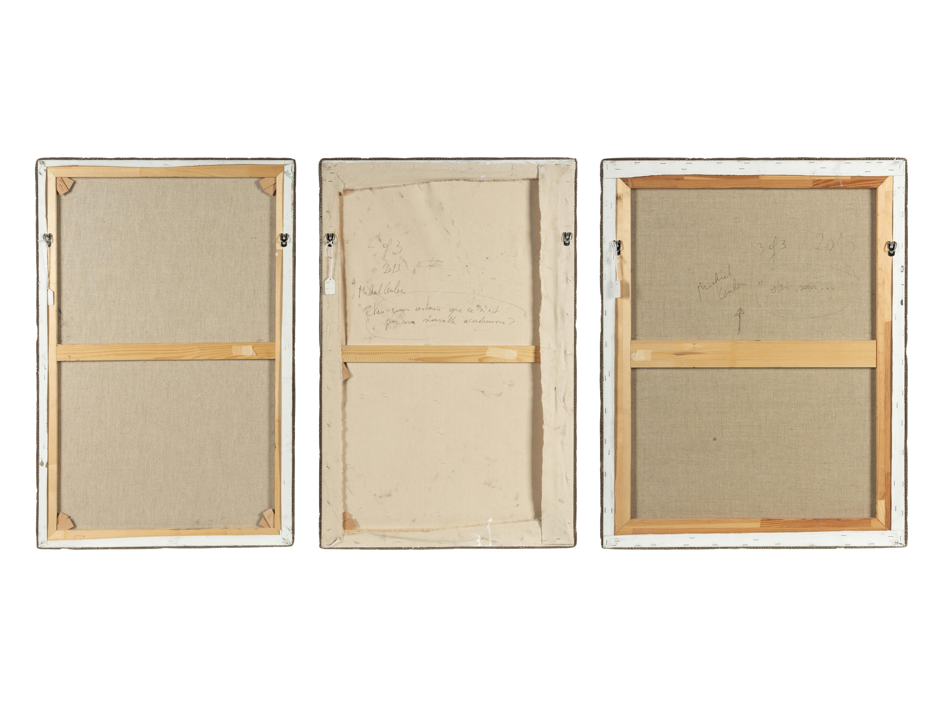 Etes-vous certain que ce n'est pas une nouvelle academisme? , 2013 (triptych)