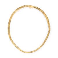 CARTIER, PARIS, YELLOW GOLD PANTHERE LINK NECKLACE