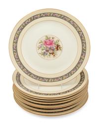 A Set of Ten Rosenthal Porcelain Dinner Plates