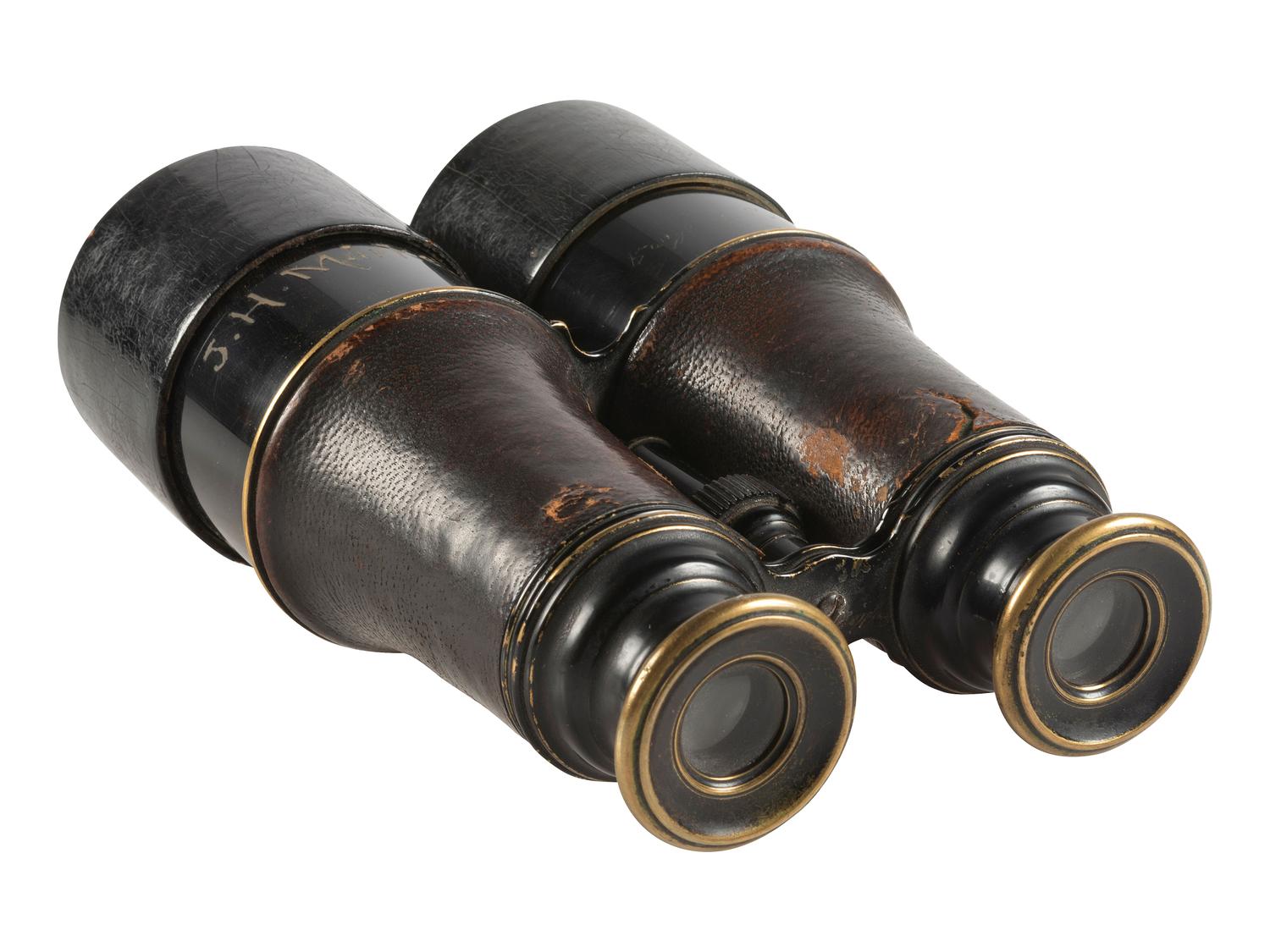 [CIVIL WAR]. Field glasses identified to Jacob H. Markel, Co. I, 50th New York Engineers.