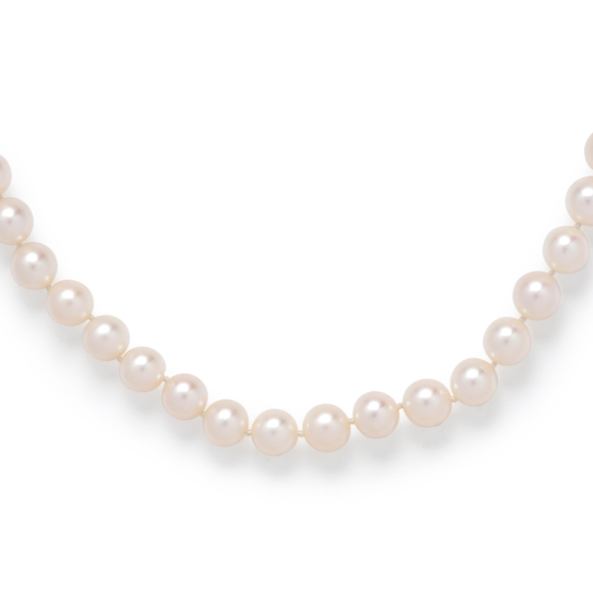MIKIMOTO, CULTURED PEARL NECKLACE