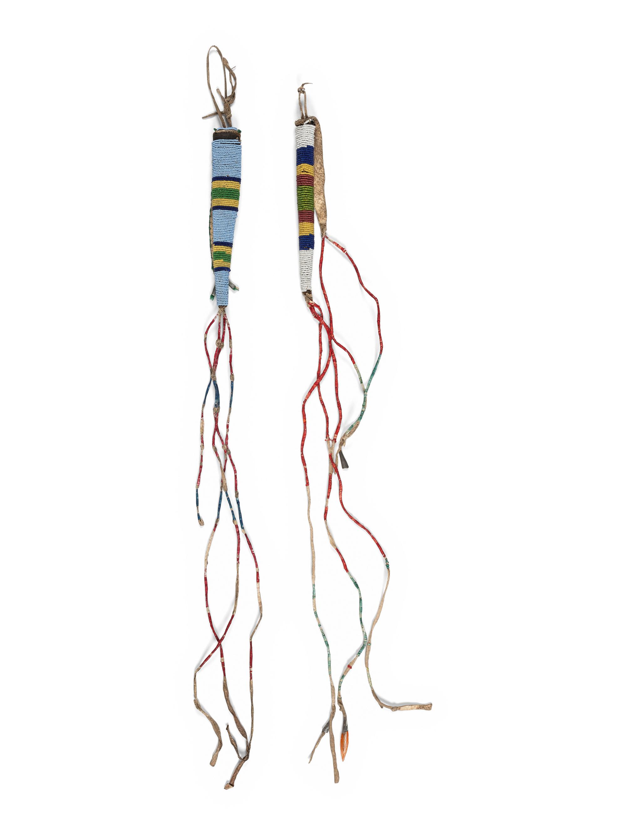 Plains Beaded Awl Cases