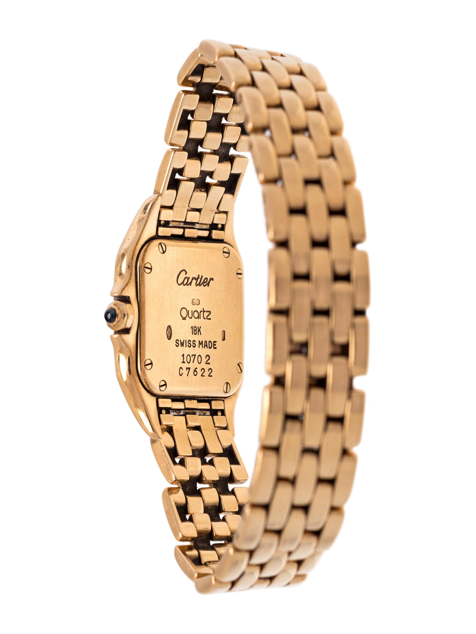 CARTIER, 18K YELLOW GOLD REF. 1070 'PANTHÈRE' WRISTWATCH