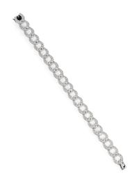 CARTIER, DIAMOND AND WHITE GOLD 'C LINK' BRACELET