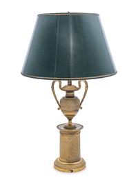 An Empire Style Gilt Bronze Urn-Form Lamp