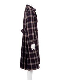 Gucci Wool Plaid Trench Coat