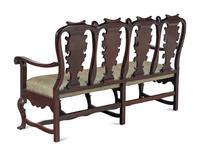 A Portuguese Walnut Quadruple-Back Settee