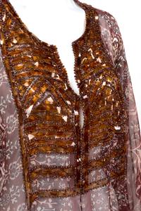 Four Oscar de la Renta Embellished Beachwear Items: One Swimsuit with Shirt, One Tunic, and One Caftan, Summer 2006-Resort 2007