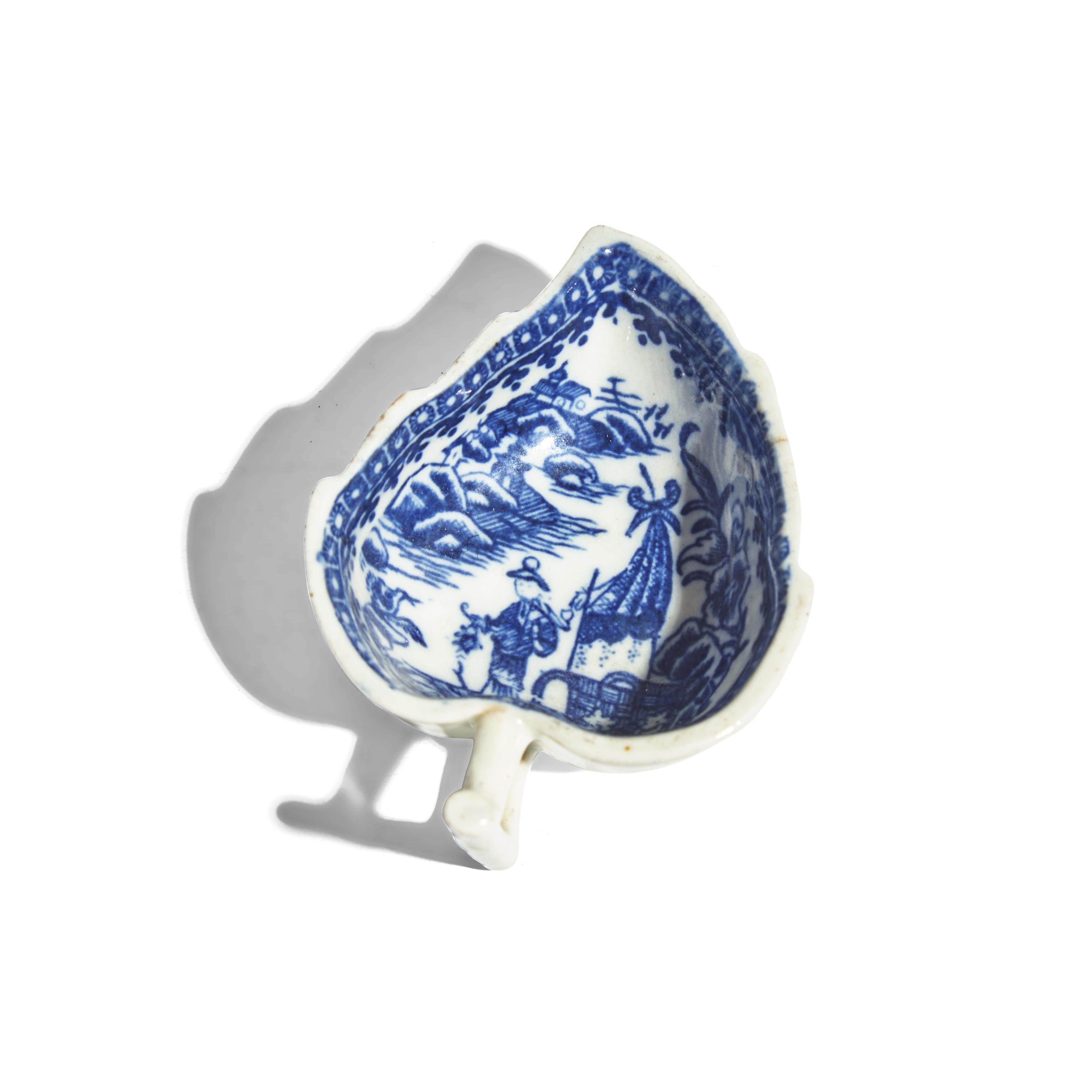 An Assorted Group of Chinese Export and English Porcelain Gilt-Decorated and Blue and White Tablewares