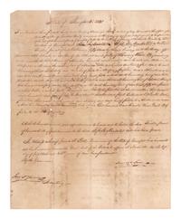 POLK, James K. (1795-1849). Document signed ("James K. Polk"), as Governor of Tennessee. Nashville, TN, 29 July 1840.