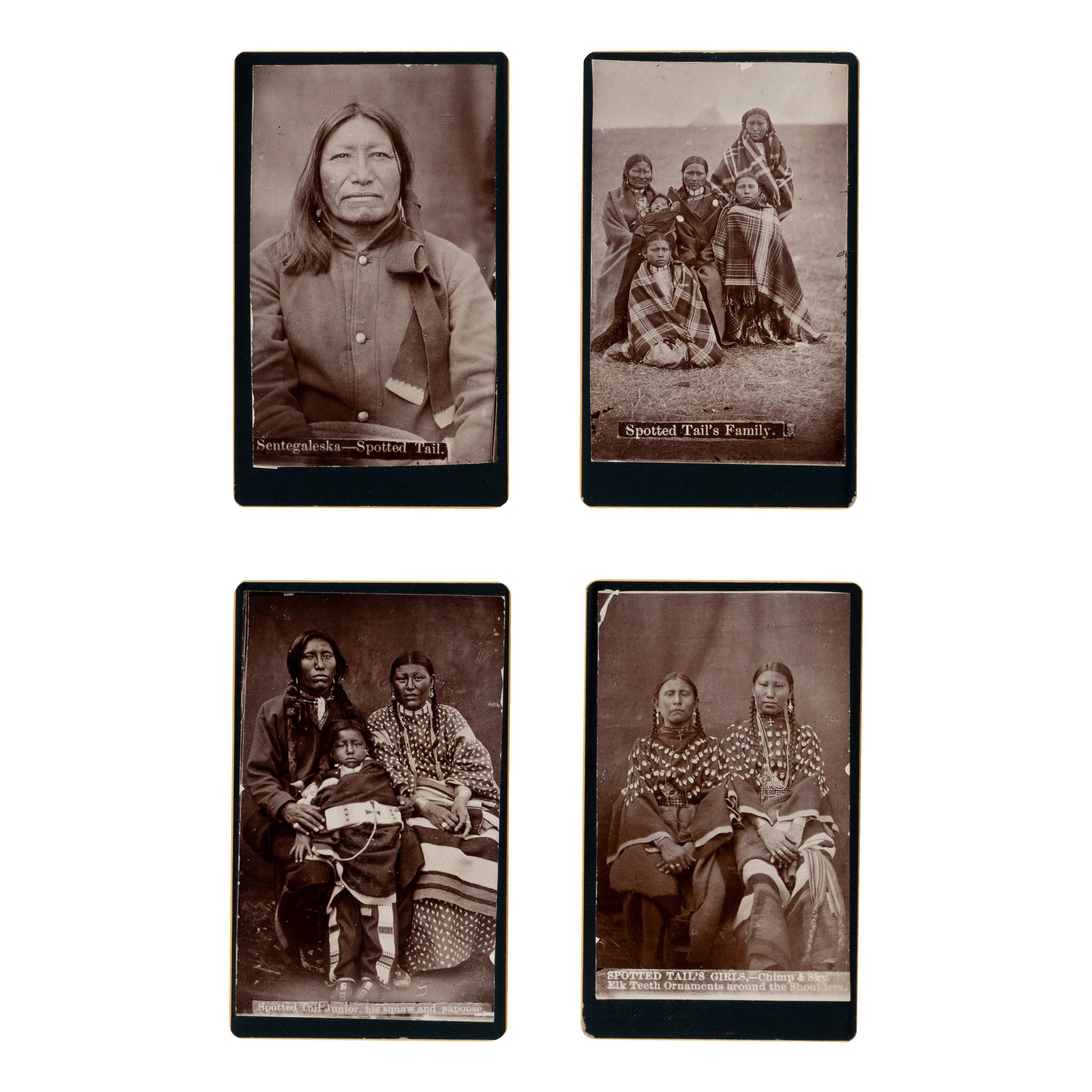 W.R. Cross (American, 1839-1907) — Brule Sioux Chief Spotted Tail and His Family