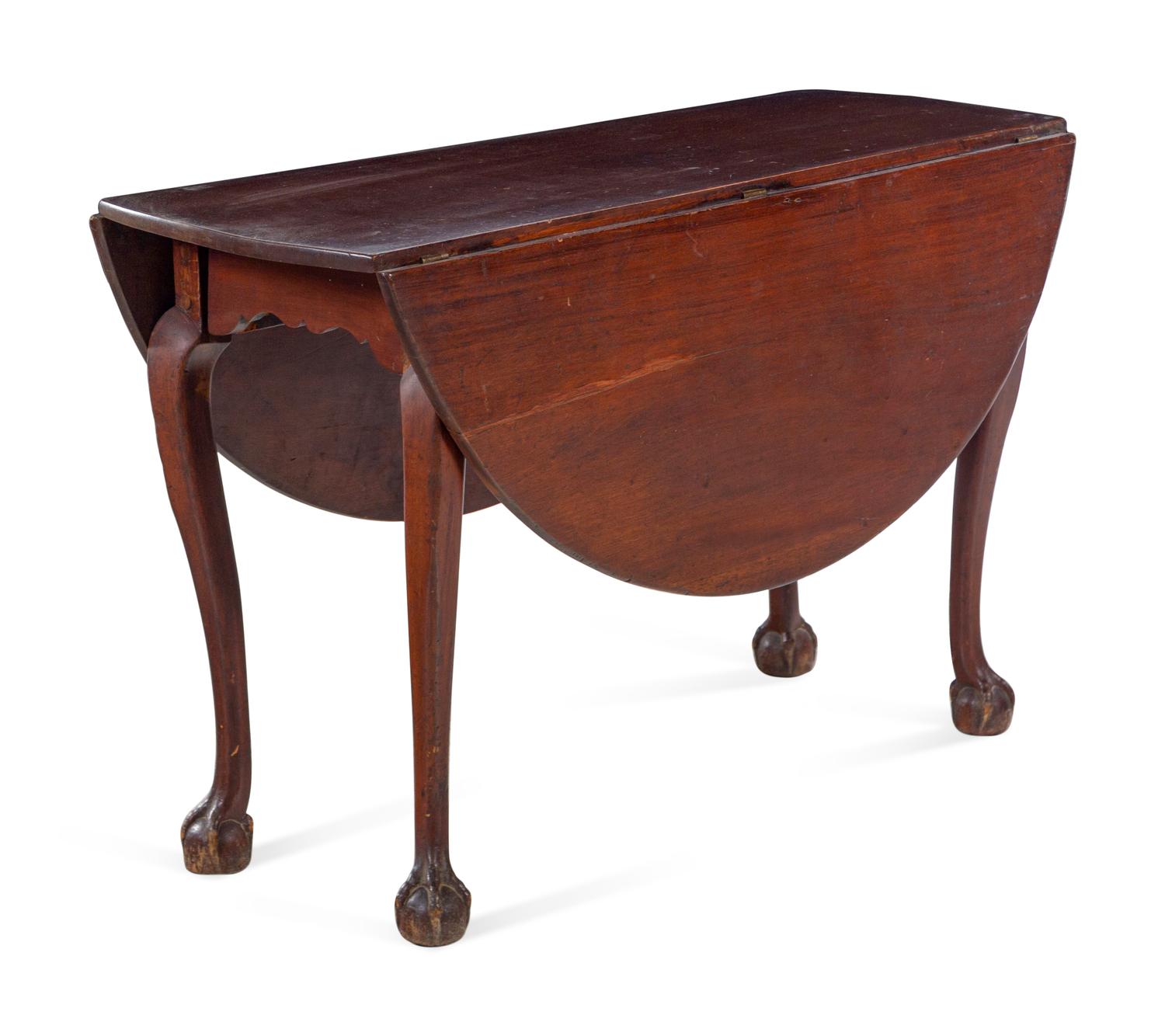 A Chippendale Mahogany Drop Leaf Table