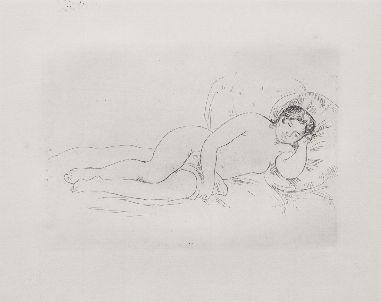 After Pierre-Auguste Renoir, (French, 1841-1919), Femme Nue Couchee