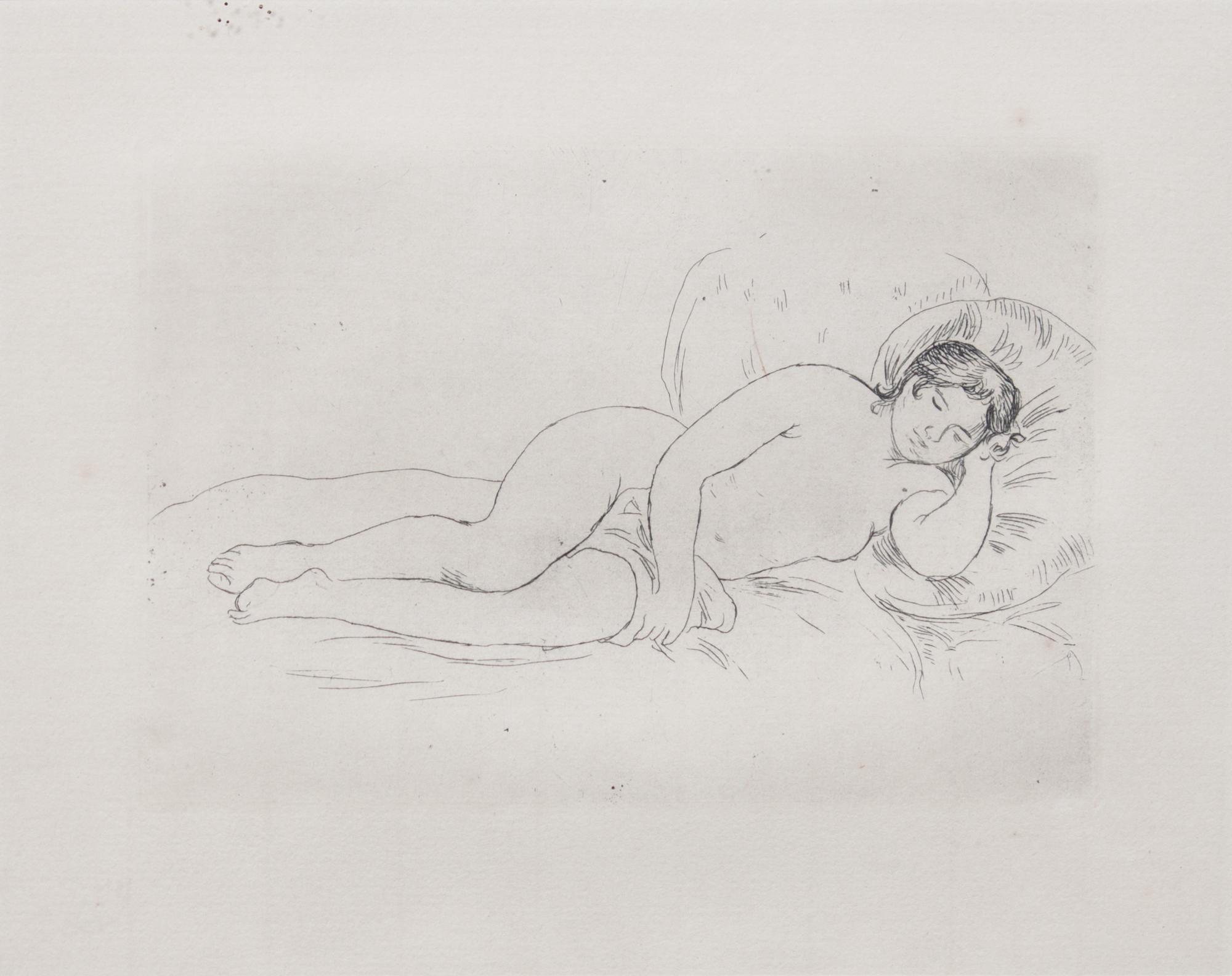 After Pierre-Auguste Renoir, (French, 1841-1919), Femme Nue Couchee