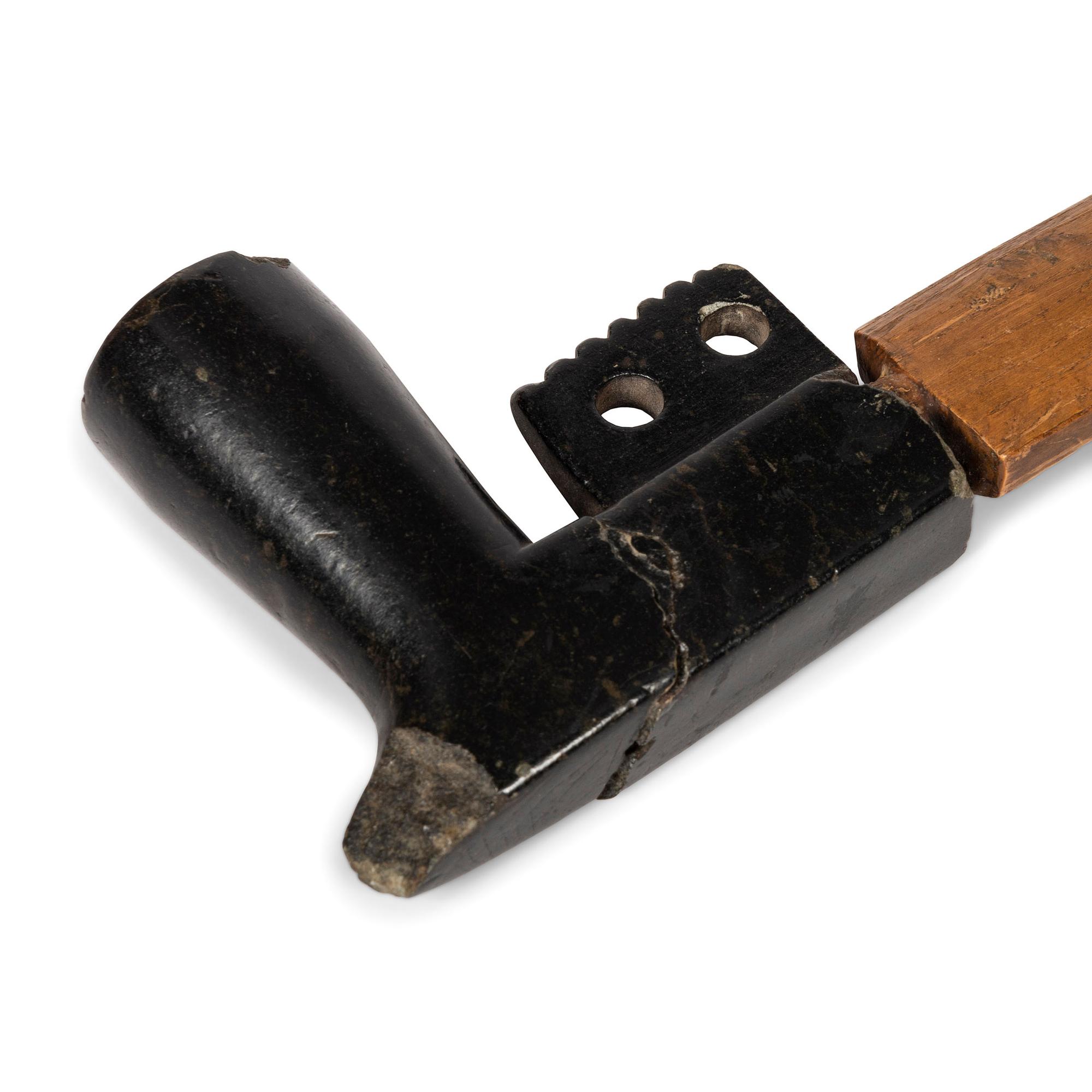 Sioux Quilled Pipe Stem, with Steatite Bowl