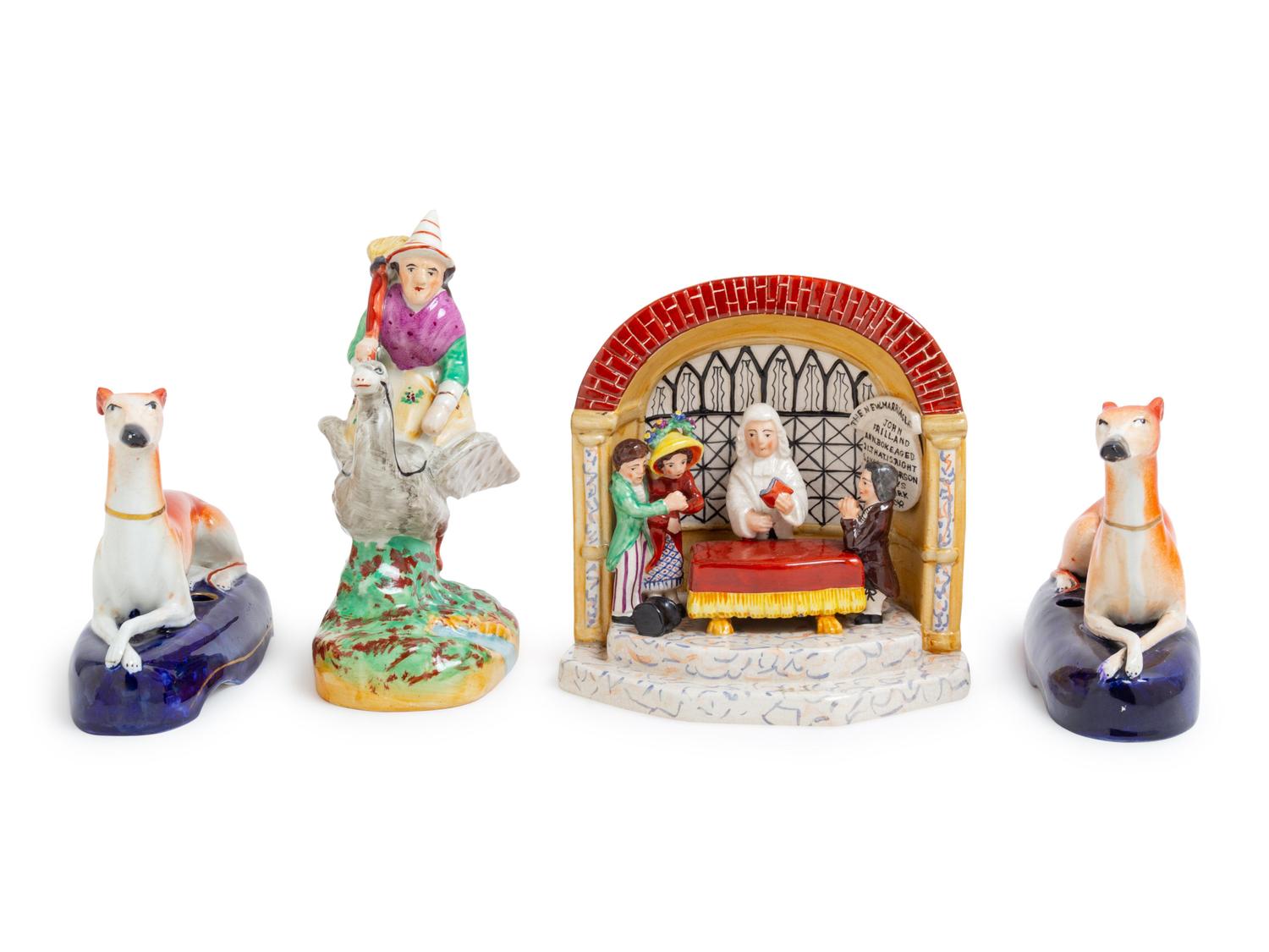 Four Staffordshire Figures — 19TH CENTURY