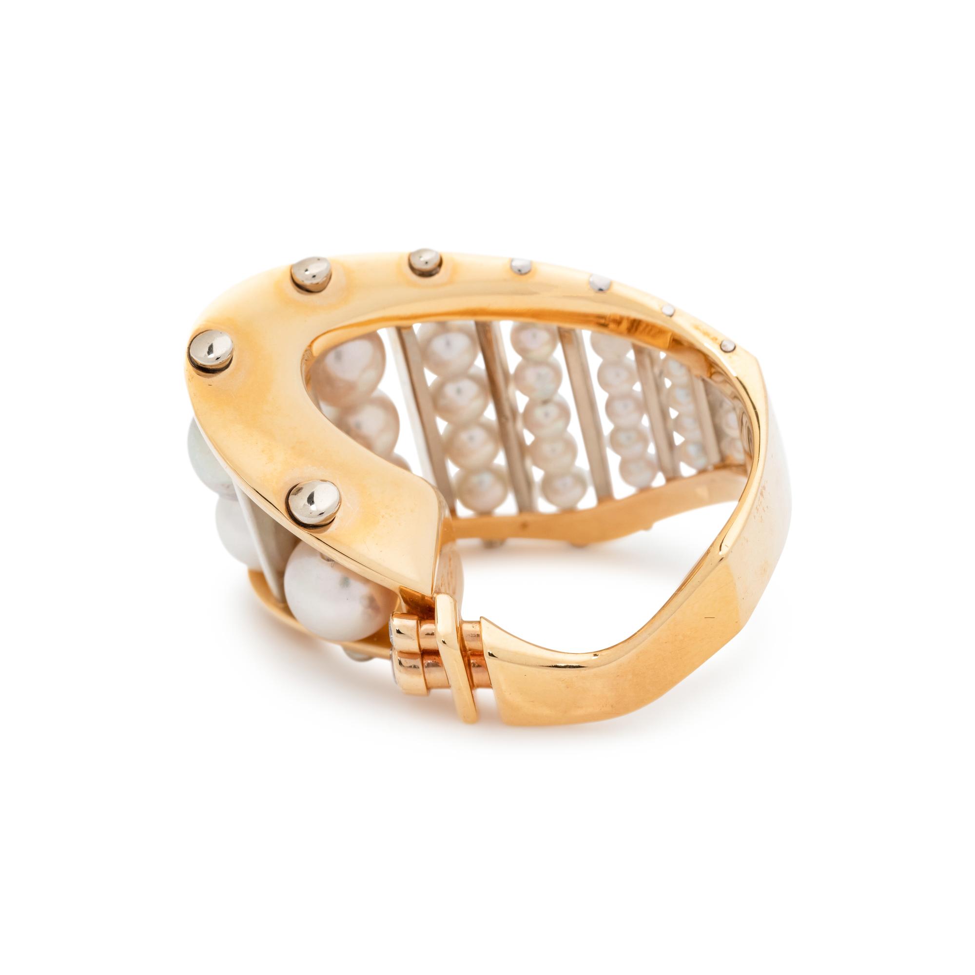 CULTURED PEARL AND DIAMOND RING