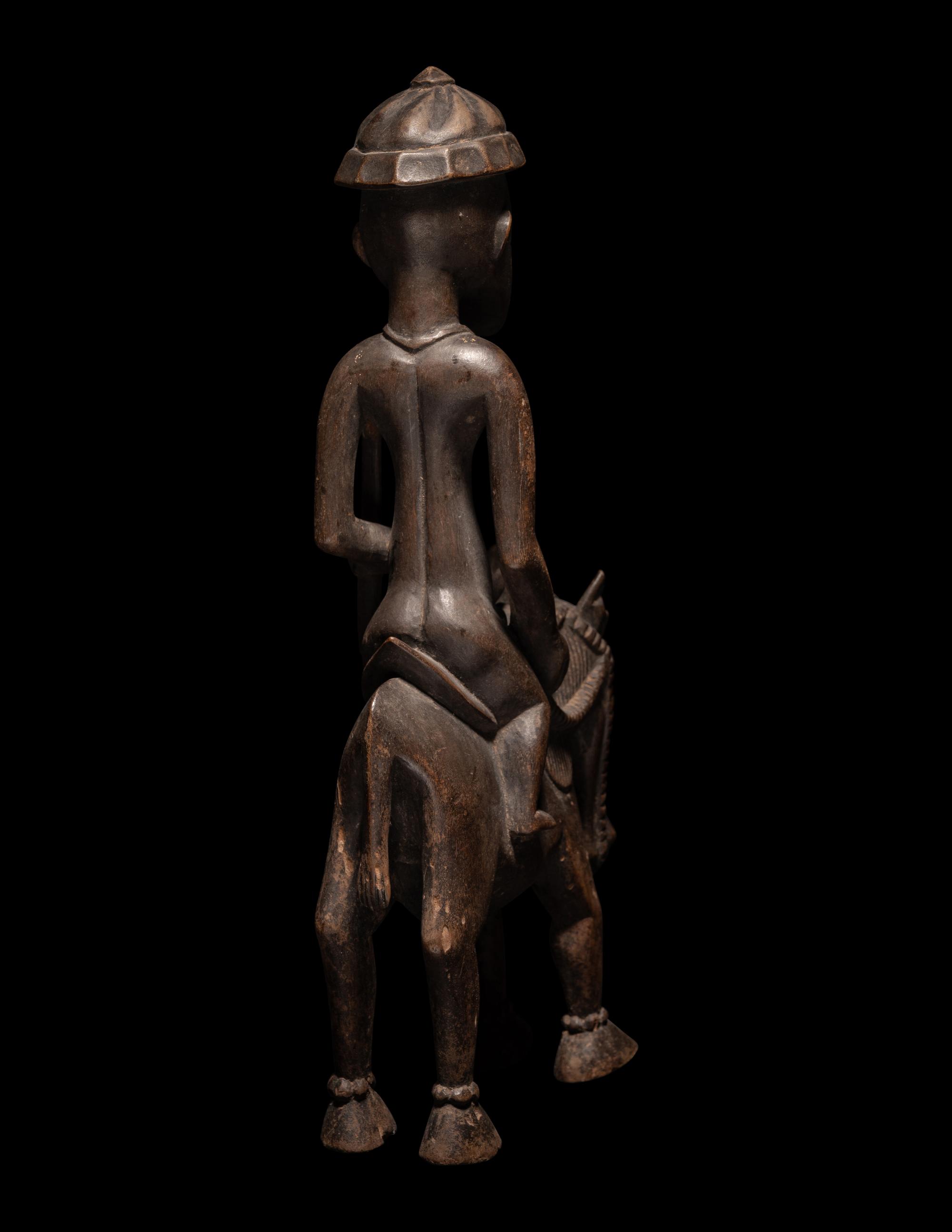 A Senufo Wood Equestrian Figure
