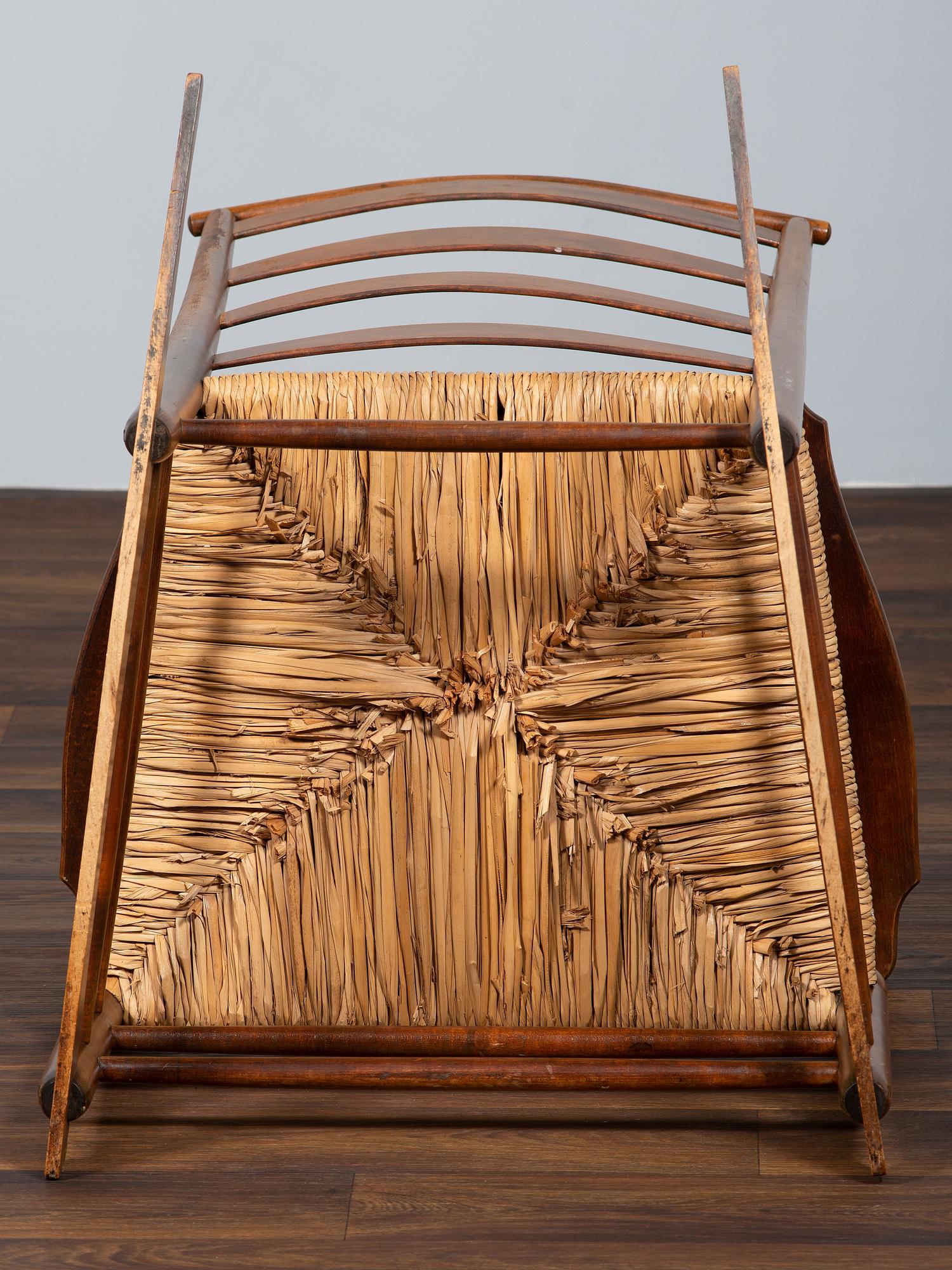 A Shaker Rush-Seat Rocker
