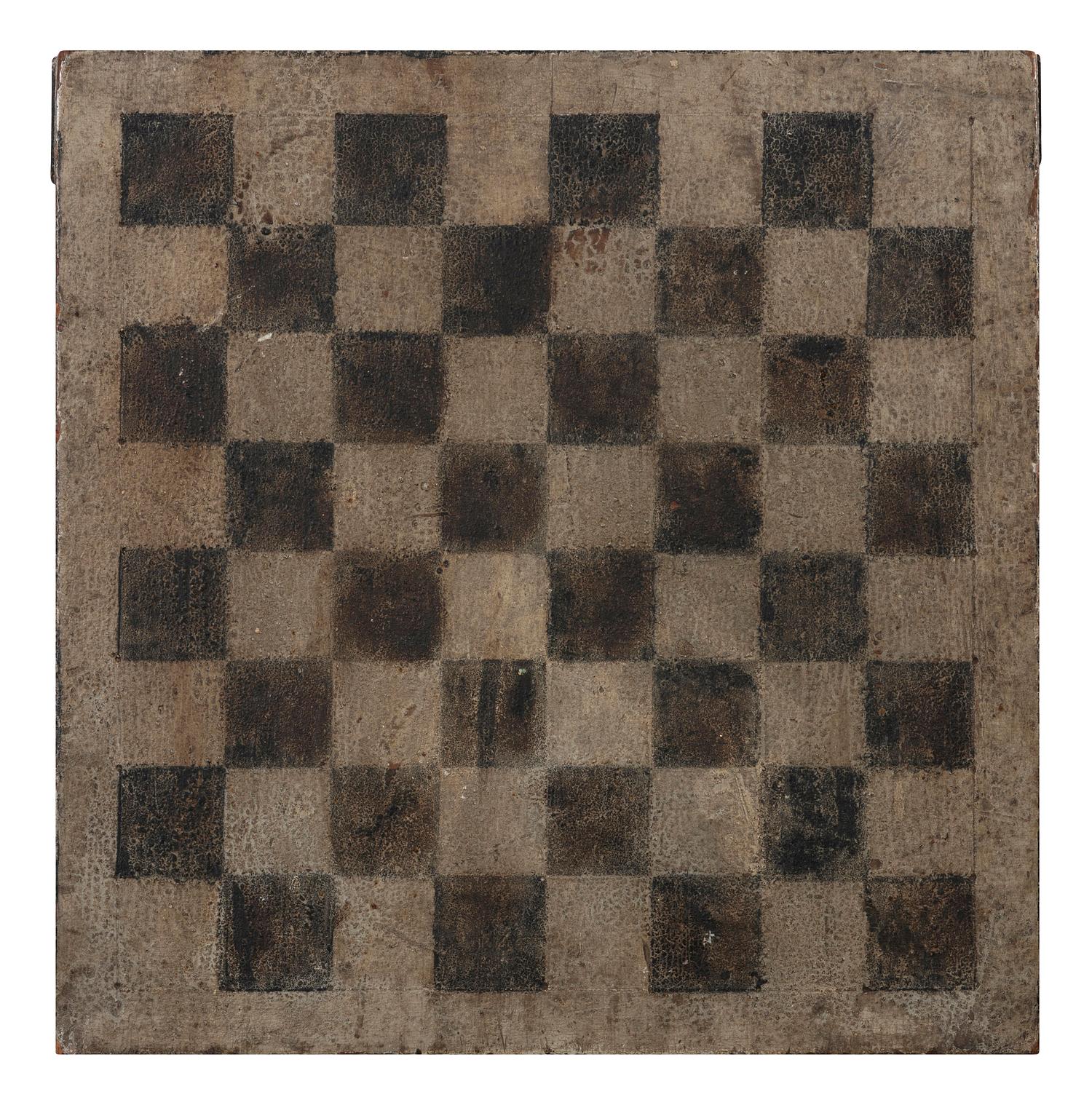 Four Paint Decorated Checker Boards