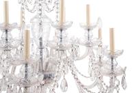 A Georgian Style Cut Glass Twelve-Light Chandelier